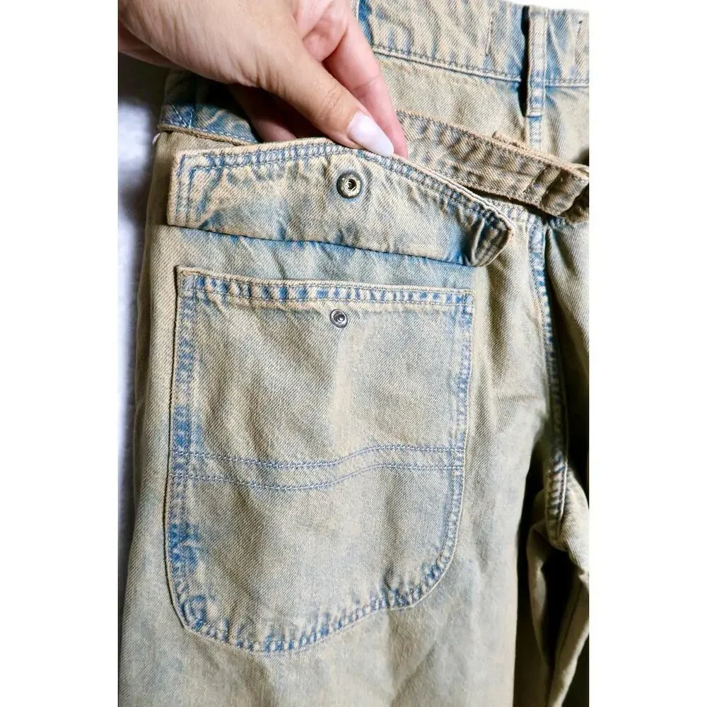 FREE PEOPLE We The Free‎ Waterfalls Bagsy Wide-Leg Jeans Size 30